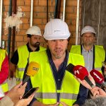 Visita del Alcalde a las obras de construcción de Escuela infantil en Valladolid.